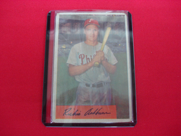 1954 Bowman Richie Ashburn #15 Philadelphia Phillies Baseball Card - PSA Graded (Condition Details)