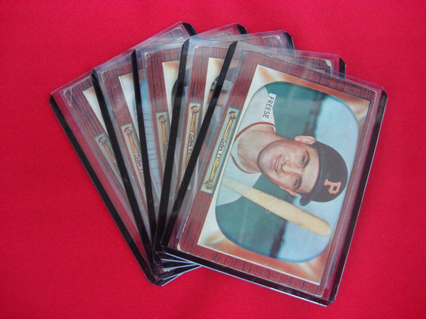 Vintage 1955 Bowman Baseball Card Lot (8 Cards) - Graded & Sleeves