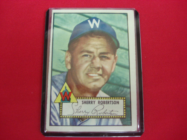 1952 Topps Sherry Robertson #245 Washington Senators Baseball Card - Vintage Gem!