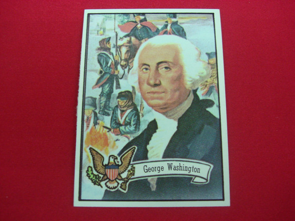 1972 Topps U.S. Presidents George Washington #1 Trading Card (EX/MT)