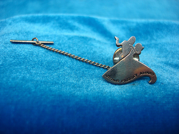 Vintage Arthur Murray Award Lapel Pin Tie Tac #453 - Dance Studio Collectible