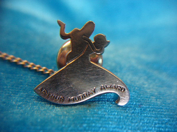 Vintage Arthur Murray Award Lapel Pin Tie Tac #453 - Dance Studio Collectible