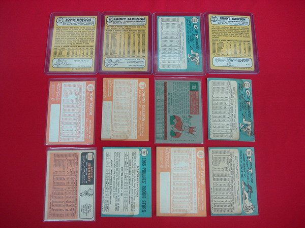 Vintage Philadelphia Phillies Baseball Cards (1959-1968) - Topps 12 Card Lot
