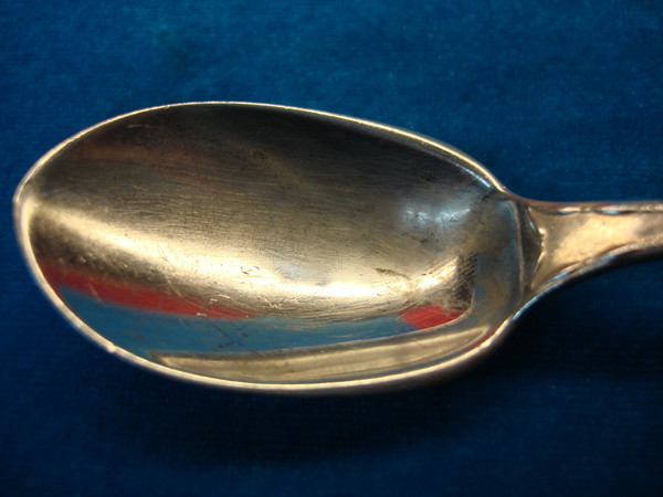 Vintage Tiffany & Co. Marquise Sterling Silver Ice Cream Spoon - Monogrammed (5 3/4