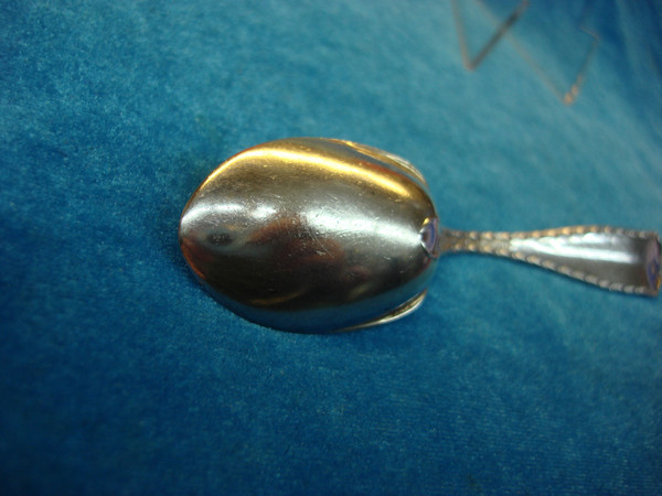 Vintage Tiffany & Co. Marquise Sterling Silver Ice Cream Spoon - Monogrammed (5 3/4
