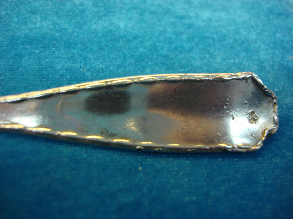 Vintage Tiffany & Co. Marquise Sterling Silver Ice Cream Spoon - Monogrammed (5 3/4