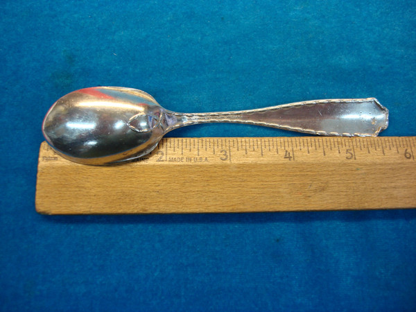 Vintage Tiffany & Co. Marquise Sterling Silver Ice Cream Spoon - Monogrammed (5 3/4