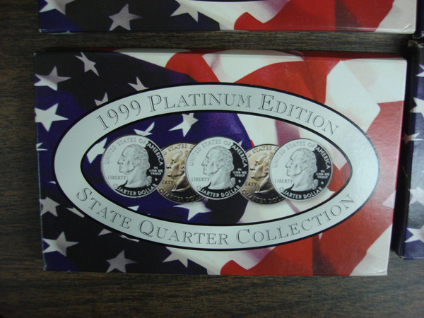Complete 1999-2006 State Quarter Sets - BU Phila & Denver + Gold/Platinum Layered Coins (32 Sets)