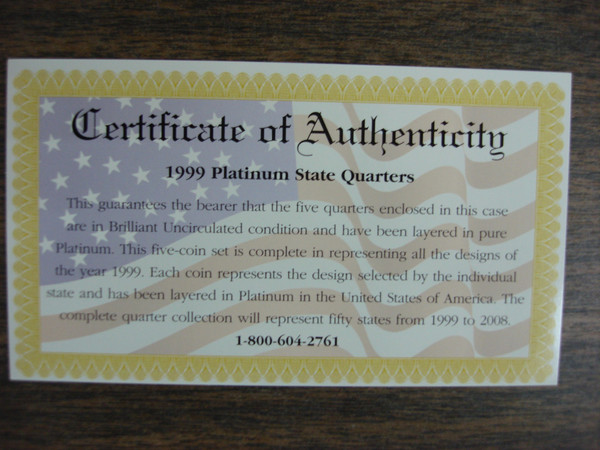 Complete 1999-2006 State Quarter Sets - BU Phila & Denver + Gold/Platinum Layered Coins (32 Sets)
