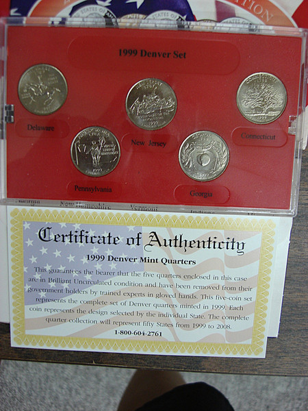 Complete 1999-2006 State Quarter Sets - BU Phila & Denver + Gold/Platinum Layered Coins (32 Sets)