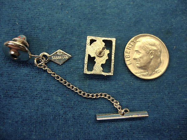 Vintage Sarah Coventry Roman Soldier Tie Tac - 2D Silver Tone - Excellent Condition