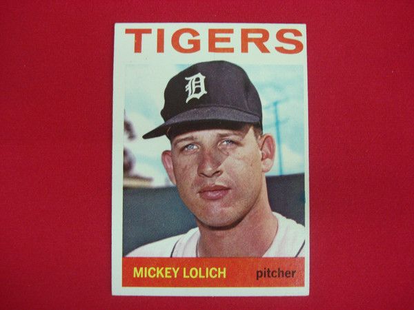 1964 Topps Mickey Lolich Rookie Card #128 RC - Detroit Tigers Baseball Card