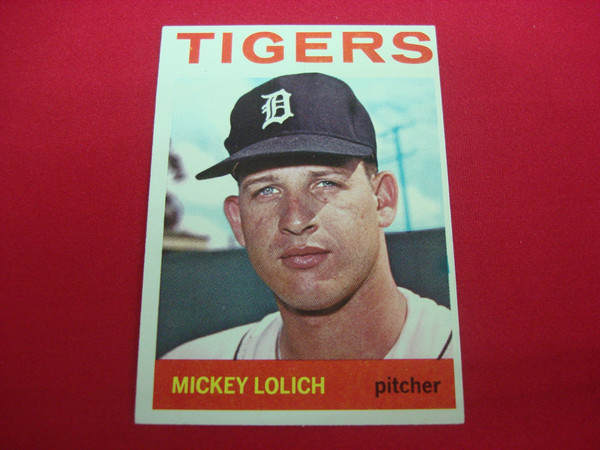 1964 Topps Mickey Lolich Rookie Card #128 RC - Detroit Tigers Baseball Card