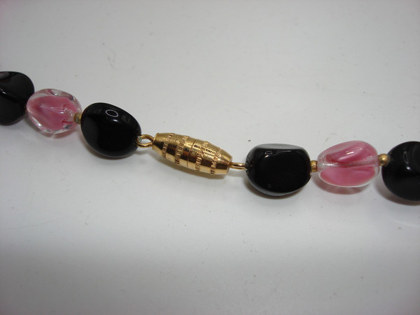 Vintage Italian Murano Glass Bead Necklace - 24