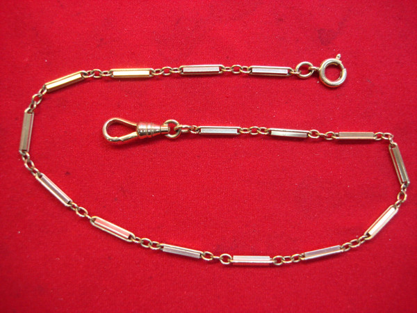 Vintage Gold Filled Pocket Watch Chain (13