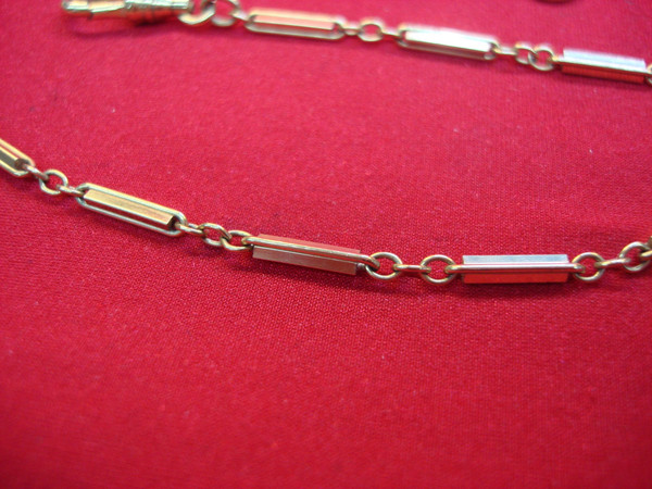 Vintage Gold Filled Pocket Watch Chain (13