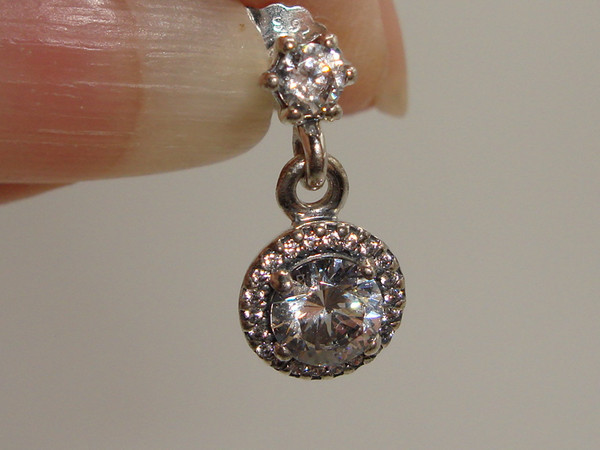 Pandora Sterling Silver Sparkling CZ Dangle Earrings - 925 Authentic & Elegant