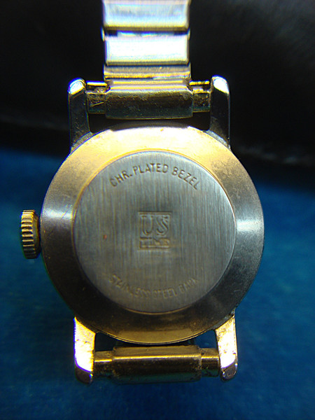 Vintage Mickey Mouse Wristwatch by U.S. Time/Ingersoll - Chrome Bezel, Stem Wind