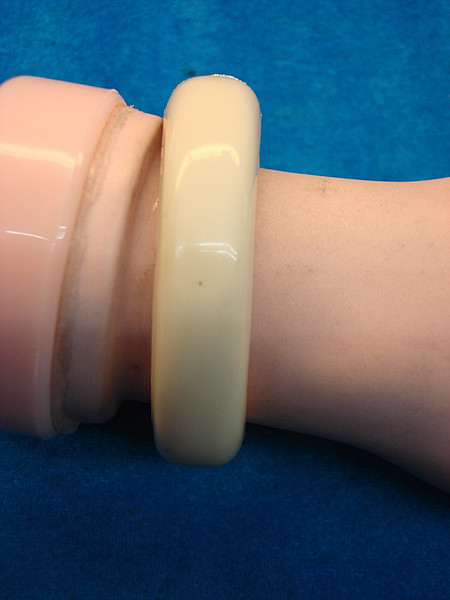 Vintage Lucerne Celluloid Bangle Wristwatch - Brass Accents & Accurate Timekeeping