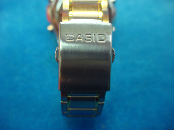 CASIO DBW30 Data Bank Telememo Analog/Digital Watch - Unworn, Stainless Steel, Gold Accents