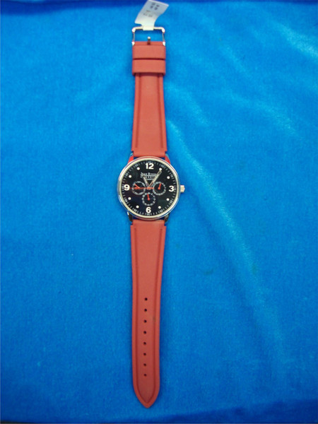 Joan Rivers Classics Quartz Watch - Day Date, New Battery & Tags - Red Silicone Strap