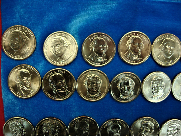 2007-2016 Presidential Dollar Set P&D (79 Coins) - From Original Rolls - Missing 2014 Coolidge