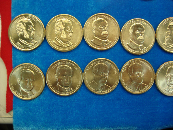 2007-2016 Presidential Dollar Set P&D (79 Coins) - From Original Rolls - Missing 2014 Coolidge