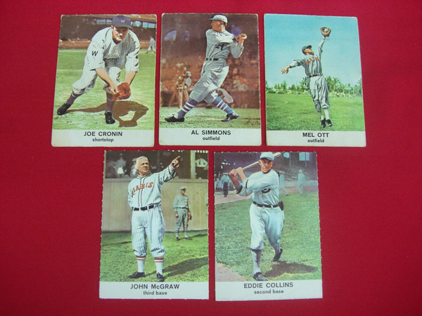 Vintage 1961 Golden Press Baseball Card Lot - Cronin, Simmons, Ott, McGraw & Collins