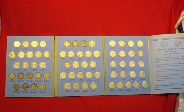 Complete Jefferson Nickel Set (1938-1961) P-D-S - 65 Circulated Coins - Wartime Nickels