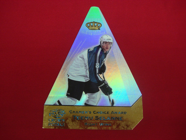 1997-98 Pacific Crown Royale Cramer's Choice Teemu Selanne Jumbo Foil Die-Cut Card #2