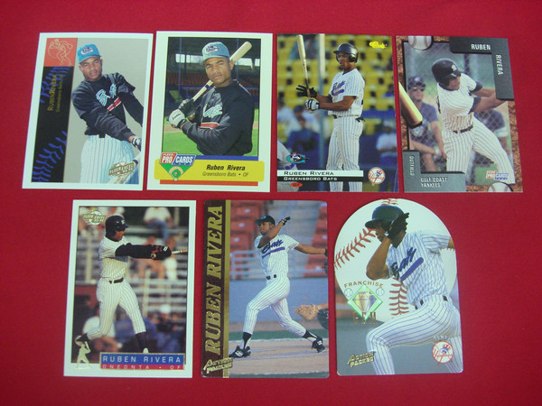 Ruben Rivera Minor League Baseball Cards (7-Card Lot) - ProCards, Fleer Excel & More