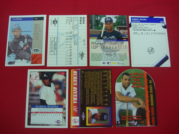 Ruben Rivera Minor League Baseball Cards (7-Card Lot) - ProCards, Fleer Excel & More