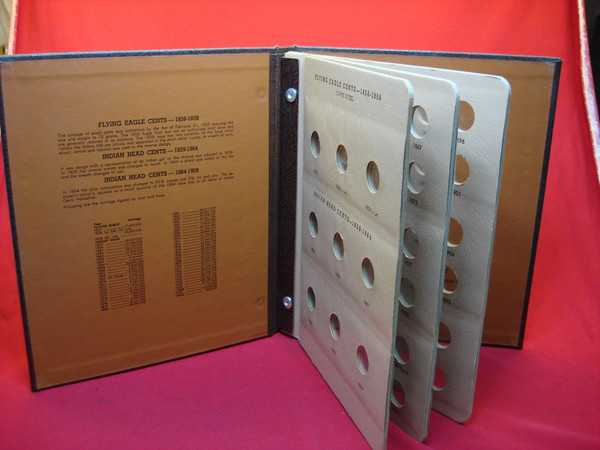 Vintage DANSCO #7101 Indian Cents Album - Display Both Sides - Good Condition