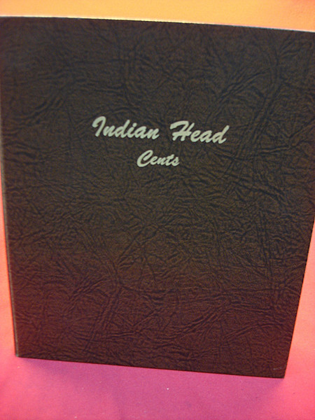 Vintage DANSCO #7101 Indian Cents Album - Display Both Sides - Good Condition
