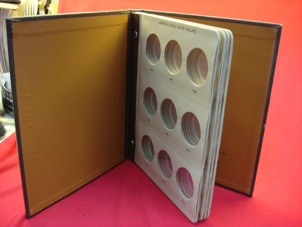 DANSCO #7181 Coin Album - Display American Silver Eagle Dollars 1986-2021 (Used, Good Condition)