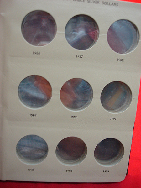 DANSCO #7181 Coin Album - Display American Silver Eagle Dollars 1986-2021 (Used, Good Condition)