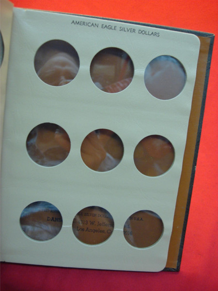DANSCO #7181 Coin Album - Display American Silver Eagle Dollars 1986-2021 (Used, Good Condition)
