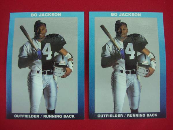 Bo Jackson Baseball & Football Card Lot - Broder Type - Royals & Raiders