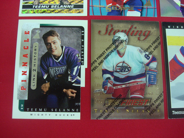 Teemu Selanne Trading Card Lot (Jets, Ducks) - Die-Cut, Foils & Promos