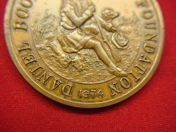 1974 Daniel Boone Homestead Commemorative Token - Bronze, Excellent Condition