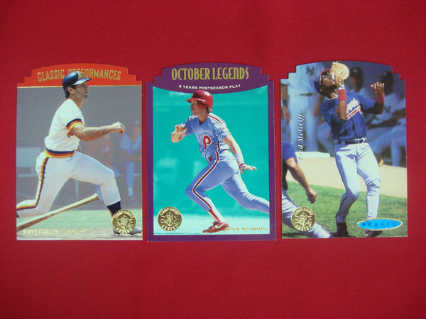 1995 Upper Deck SP Championship Die-Cut Baseball Card Set: Mike Schmidt, Steve Garvey & Fred McGriff