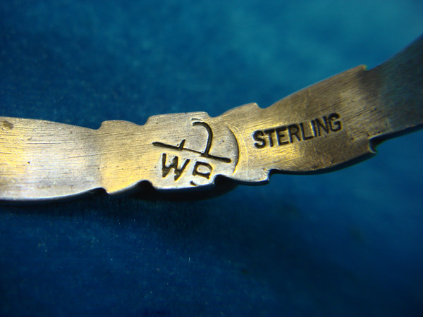 Wilson Begay Navajo Cloud Mountain Spiderweb Sterling Silver Cuff Bracelet with Turquoise