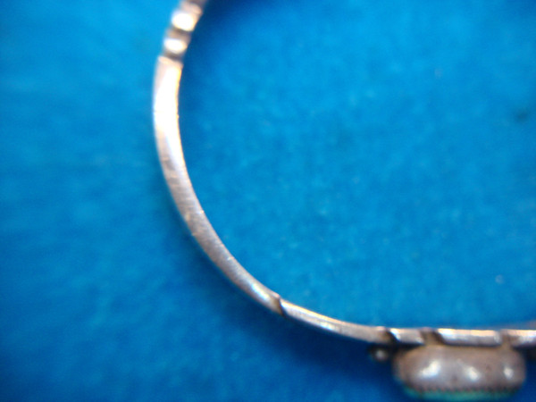 Wilson Begay Navajo Cloud Mountain Spiderweb Sterling Silver Cuff Bracelet with Turquoise