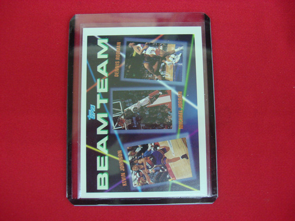 1993 Topps Beam Team Basketball Card #3 - Michael Jordan, Dennis Rodman & Kevin Johnson