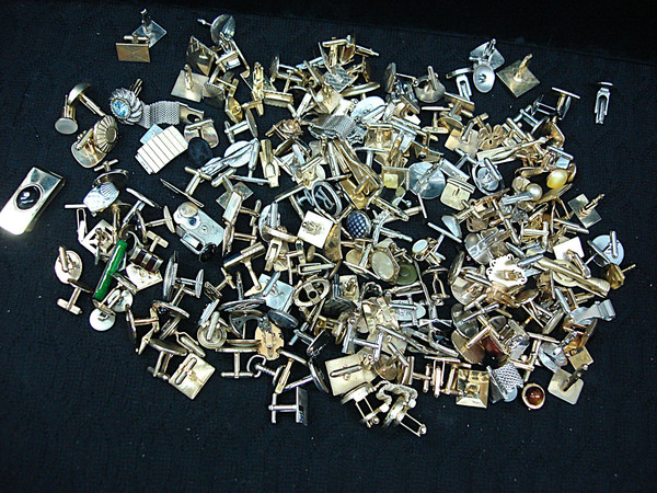 Vintage Collectibles Lot (3 lbs) - Baseball Cards, Cufflinks & More! Estate Finds