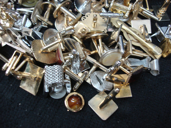 Vintage Collectibles Lot (3 lbs) - Baseball Cards, Cufflinks & More! Estate Finds