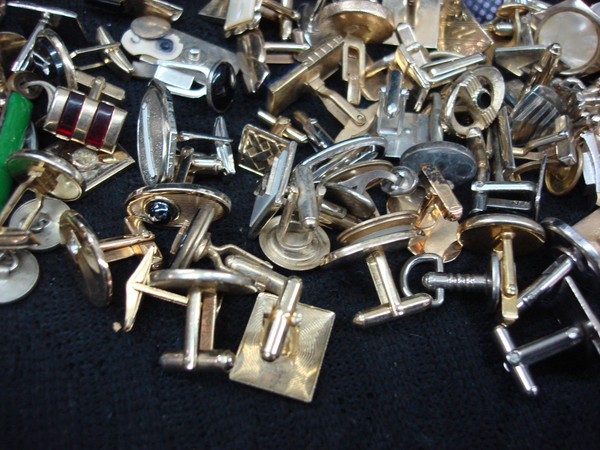 Vintage Collectibles Lot (3 lbs) - Baseball Cards, Cufflinks & More! Estate Finds