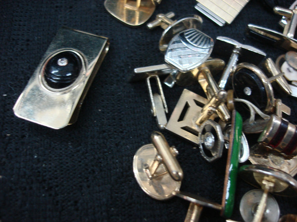 Vintage Collectibles Lot (3 lbs) - Baseball Cards, Cufflinks & More! Estate Finds