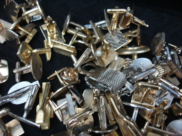 Vintage Collectibles Lot (3 lbs) - Baseball Cards, Cufflinks & More! Estate Finds