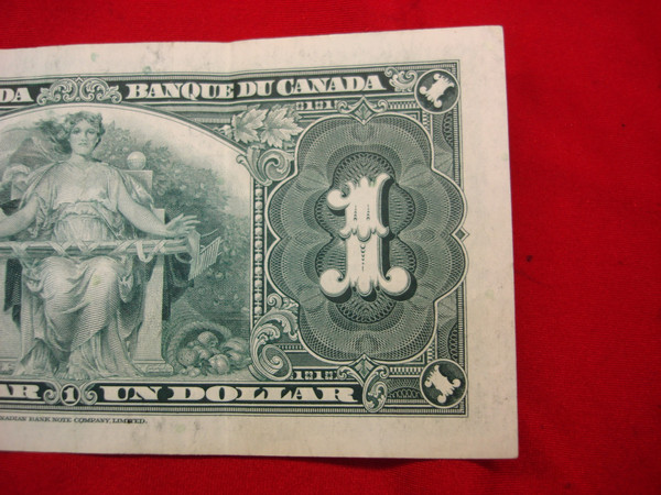 1937 Canada $1 Dollar Bill - Coyne/Towers Signature - Fine Condition